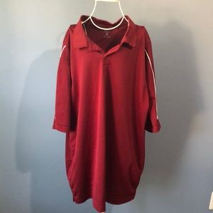 Men’s red golf shirt